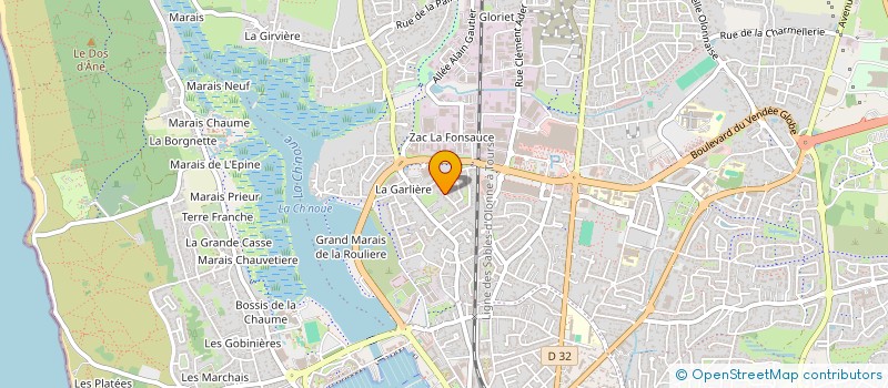 localisation de l'entreprise LULU à LES SABLES-D'OLONNE