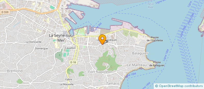 localisation de l'entreprise LULU - ELEONORE à LA SEYNE-SUR-MER