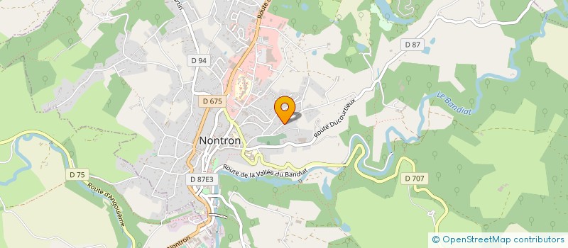 localisation de l'entreprise LULU ET LEON  NONTRON