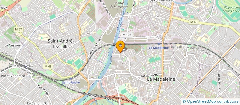 localisation de l'entreprise LULU GANG à LA MADELEINE