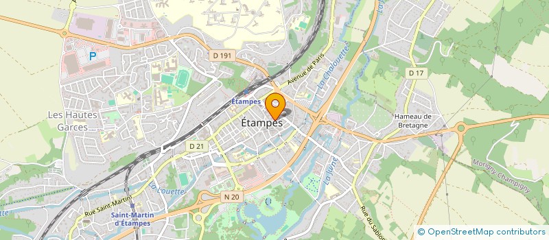 localisation de l'entreprise LULU OPTIC à ETAMPES