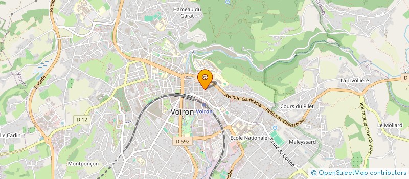 localisation de l'entreprise LULU PAILLETTES  VOIRON