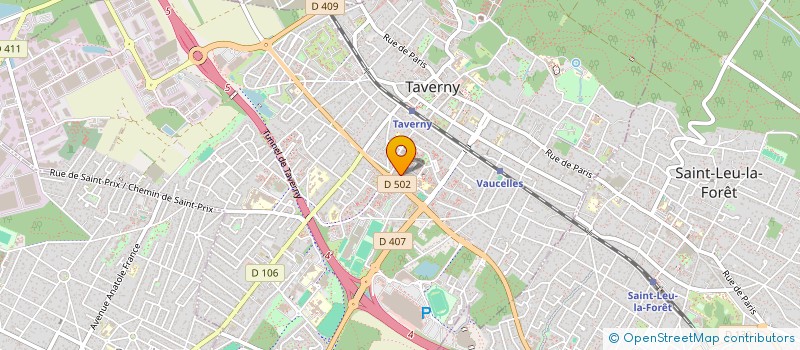 localisation de l'entreprise LULU VTC  TAVERNY