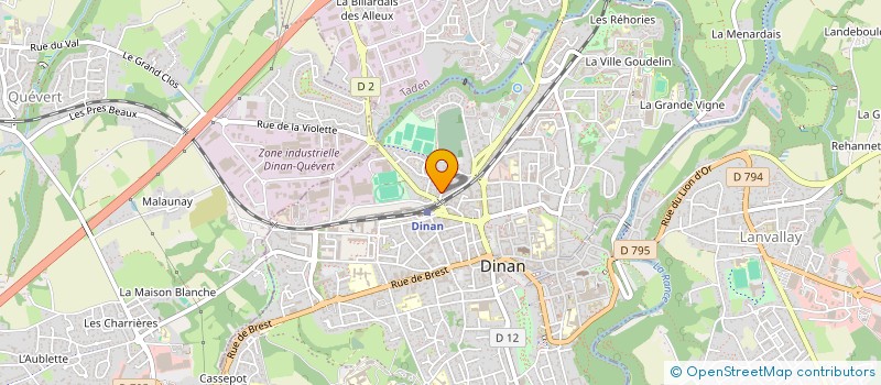 localisation de l'entreprise LULUBEL à DINAN