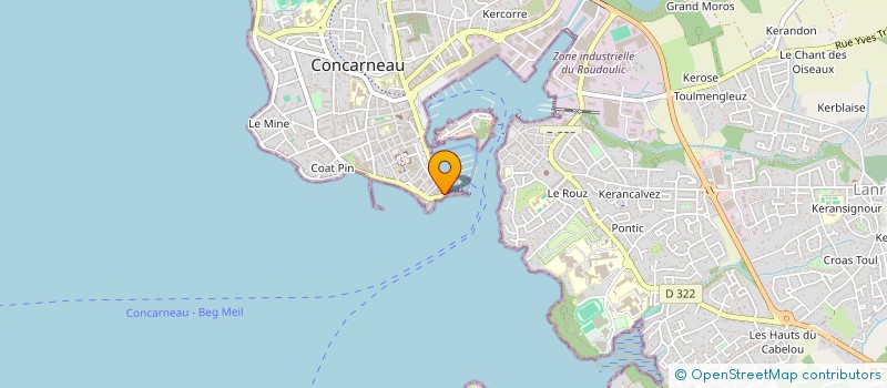 localisation de l'entreprise LULUROSE  CONCARNEAU