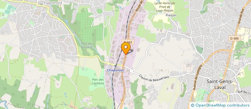 localisation de l'entreprise LULY à CHAPONOST