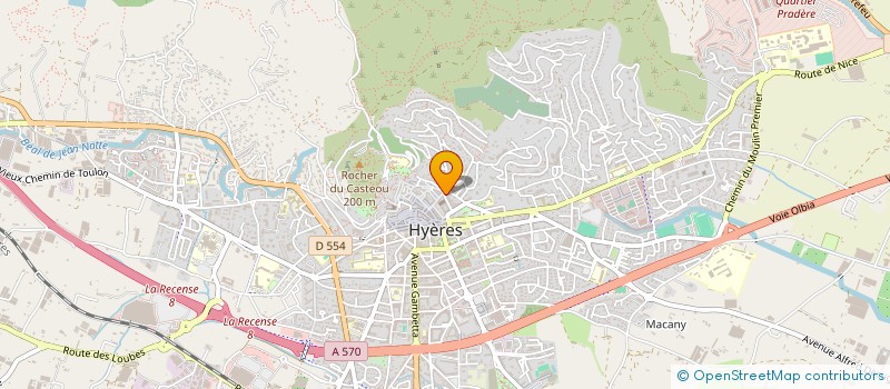 localisation de l'entreprise LUM'HYERES  HYERES