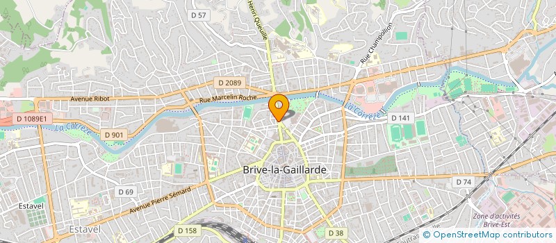 localisation de l'entreprise LUMA 19  BRIVE LA GAILLARDE