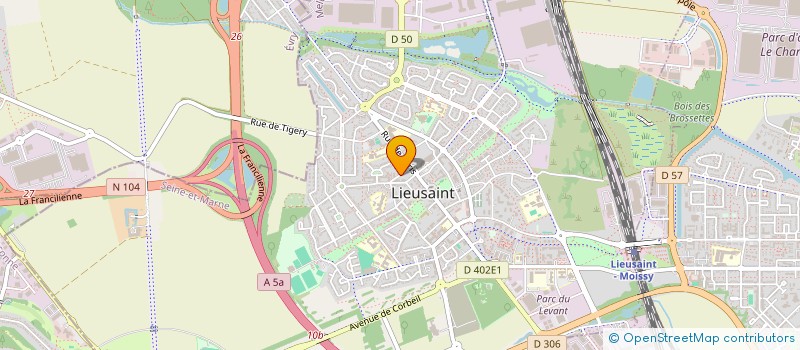 localisation de l'entreprise LUMA  LIEUSAINT