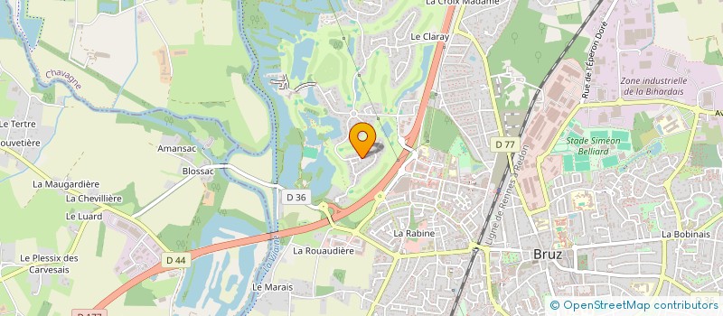 localisation de l'entreprise LUMA à BRUZ