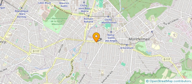 localisation de l'entreprise LUMA à MONTFERMEIL