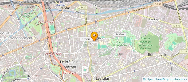 localisation de l'entreprise LUMA  PANTIN