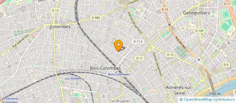 localisation de l'entreprise LUMA à BOIS-COLOMBES
