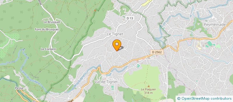 localisation de l'entreprise LUMA à LE TIGNET