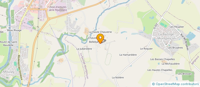 localisation de l'entreprise LUMA  LA BAZOGE-MONTPINCON