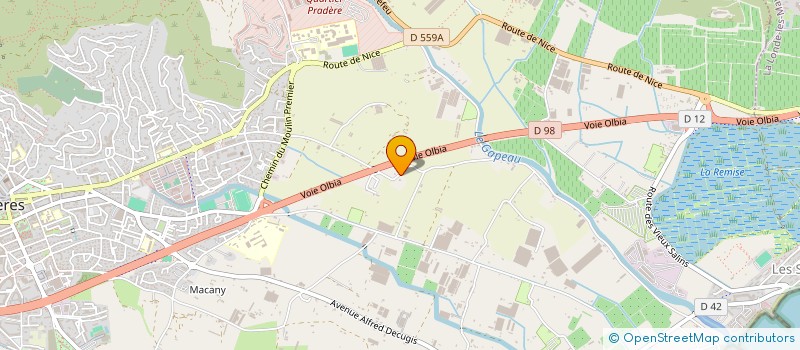 localisation de l'entreprise LUMA à HYERES