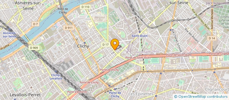 localisation de l'entreprise LUMA 98 à CLICHY