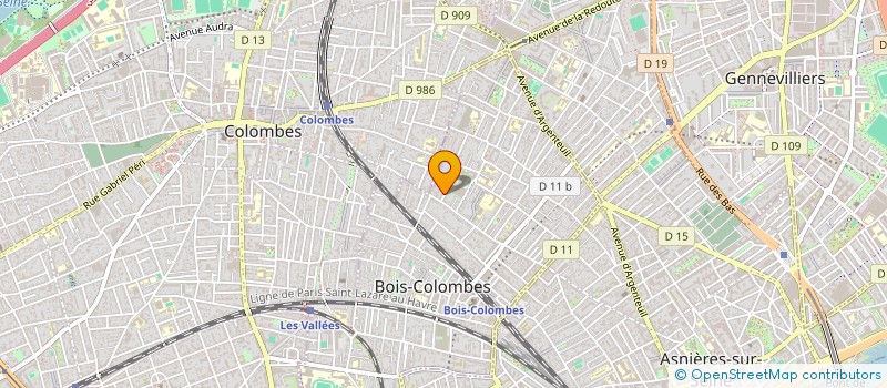 localisation de l'entreprise LUMA IMMOBILIER à BOIS-COLOMBES