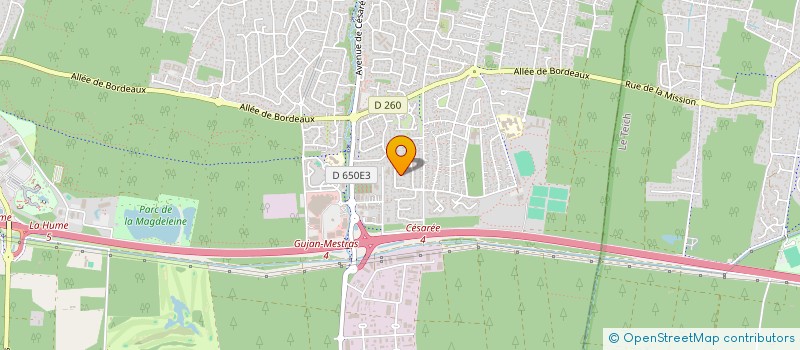 localisation de l'entreprise LUMAEVE  GUJAN-MESTRAS