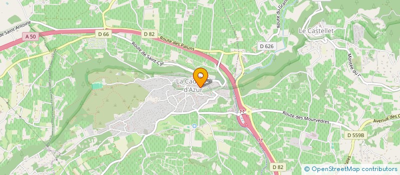localisation de l'entreprise LUMAJE à LA CADIERE-D'AZUR