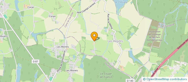 localisation de l'entreprise LUMANAC  LES REPOTS