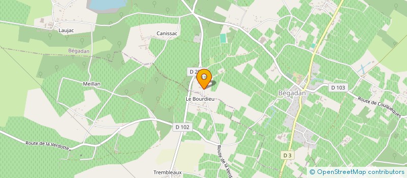 localisation de l'entreprise LUMANIFREKA  BEGADAN