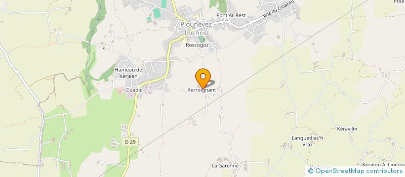 localisation de l'entreprise LUMARE  PLOUNEVEZ-LOCHRIST