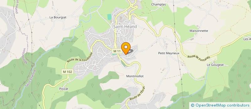 localisation de l'entreprise LUMASI  SAINT-HEAND