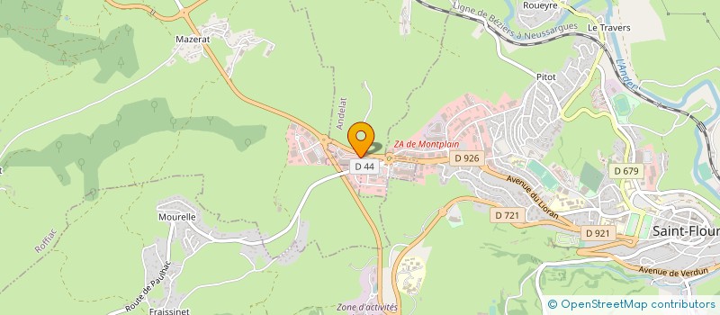 localisation de l'entreprise LUMAUVERGNE à ANDELAT