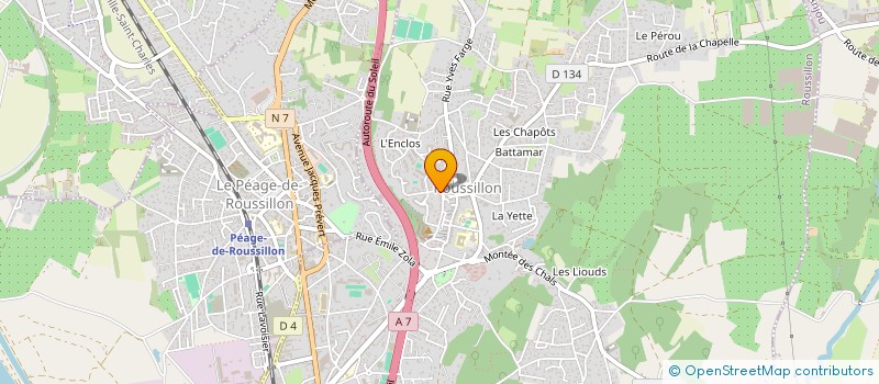 localisation de l'entreprise LUMAX à ROUSSILLON