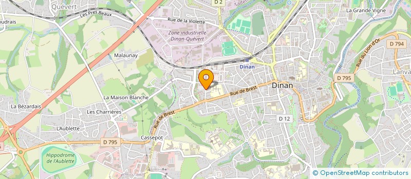 localisation de l'entreprise LUMAX à DINAN