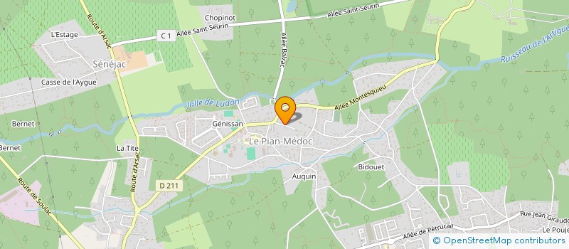 localisation de l'entreprise LUMAX33 à LE PIAN-MEDOC