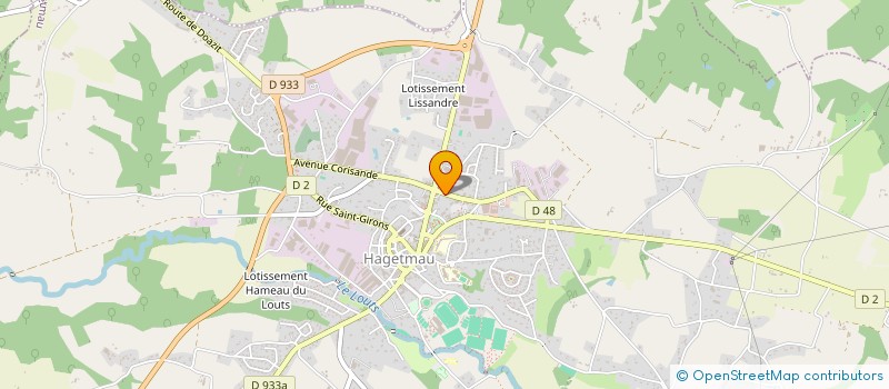 localisation de l'entreprise LUMAY  HAGETMAU