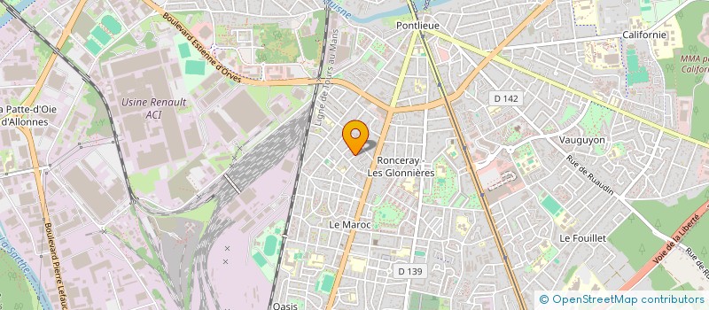 localisation de l'entreprise LUMBACA-GOSNET  LE MANS