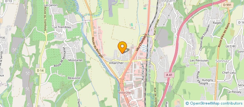 localisation de l'entreprise LUMBER JACKS  VOGLANS