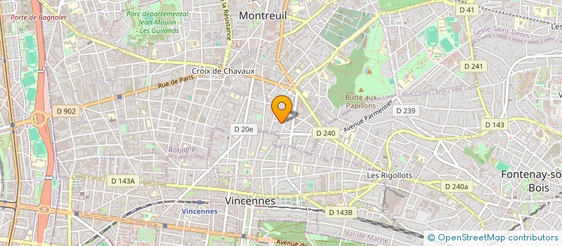 localisation de l'entreprise LUME à MONTREUIL