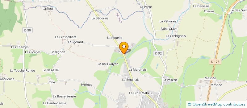 localisation de l'entreprise LUME AUBRY à SENS-DE-BRETAGNE