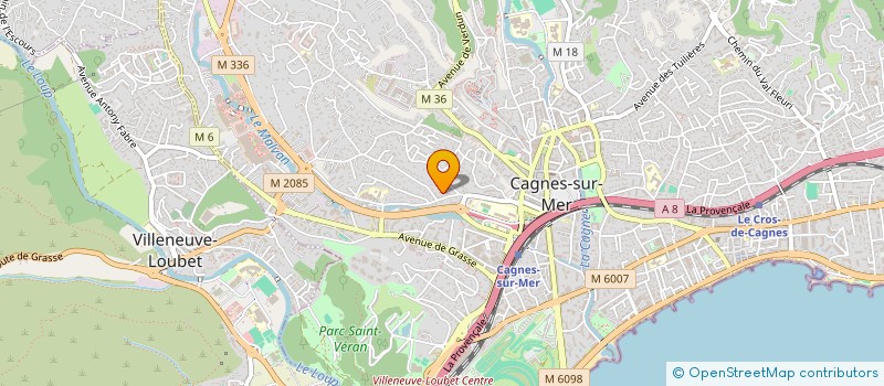 localisation de l'entreprise LUMEEL à CAGNES-SUR-MER