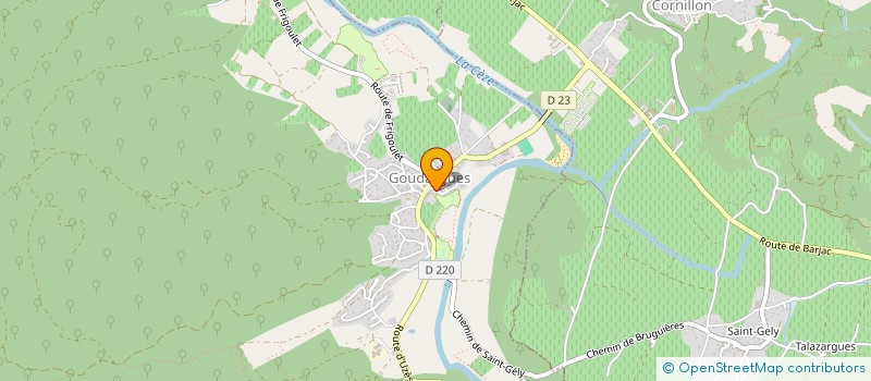 localisation de l'entreprise LUMEL  GOUDARGUES