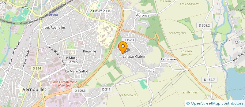 localisation de l'entreprise LUMELIA SERVICES  LURAY