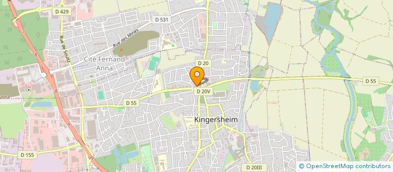 localisation de l'entreprise LUMELYA  KINGERSHEIM