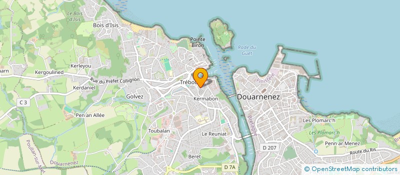 localisation de l'entreprise LUMEN à DOUARNENEZ