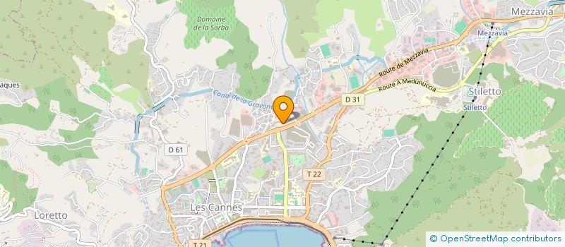 localisation de l'entreprise LUMEN  AJACCIO