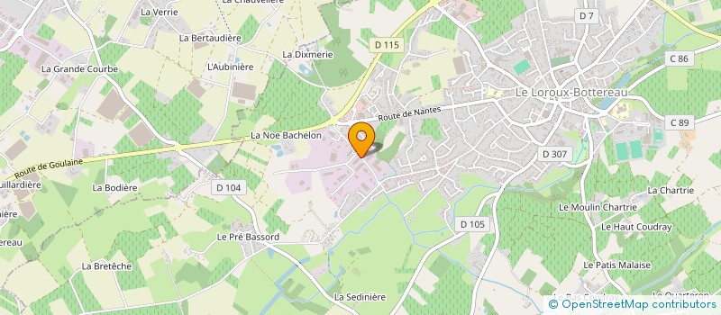 localisation de l'entreprise LUMEN INVEST II  LE LOROUX-BOTTEREAU