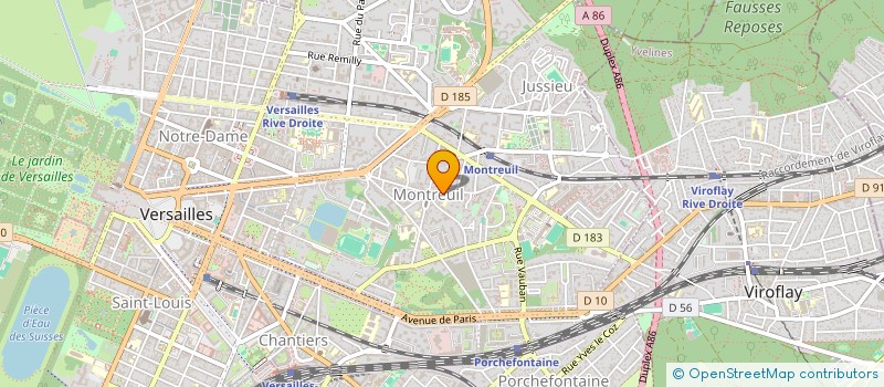 localisation de l'entreprise LUMEN SECTION à VERSAILLES