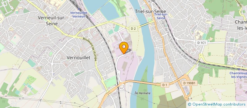 localisation de l'entreprise LUMENEO à VERNOUILLET