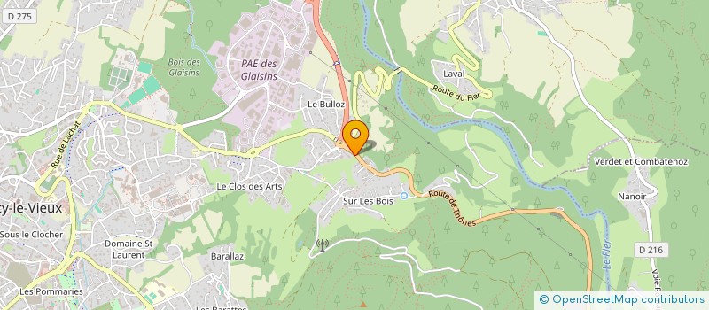 localisation de l'entreprise LUMENS à ANNECY