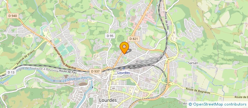 localisation de l'entreprise LUMENSEIGNE à LOURDES
