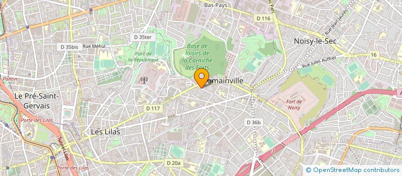 localisation de l'entreprise LUMEO à ROMAINVILLE