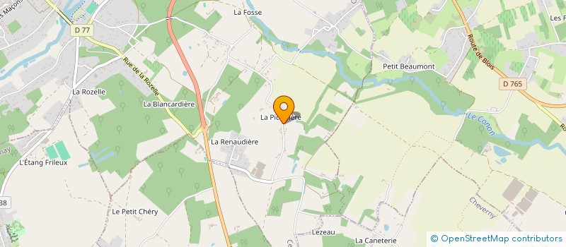 localisation de l'entreprise LUMEO à CELLETTES